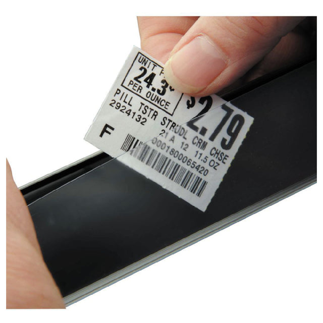 Hubert 91313 - Label Holder Channel, 29-1/2" X 1-1/4", Double-wire Snap-on