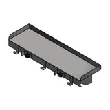 Winholt SSWMS82.3-MH - Wall Mounted Mop Holder Shelf, 8"W X 28"D X 4.5"H, Stainless Steel Construction
