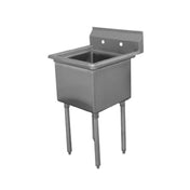 Advance Tabco FE-1-2424-X Special Value Fabricated Sink 1-compartment No Drainboards