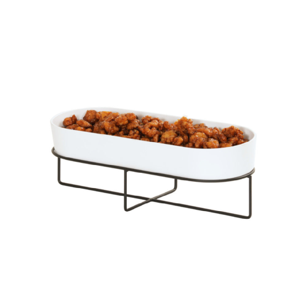 Cal-Mil 23864-4-13 Madison Platter Riser 20.5"W X 8.25"D X 4"H Black Powder-coated Wire