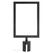Hubert 62986 - Sign Frame, For Barrier Post #49970,8-1/3"L X 11-3/4"H, Rectangular