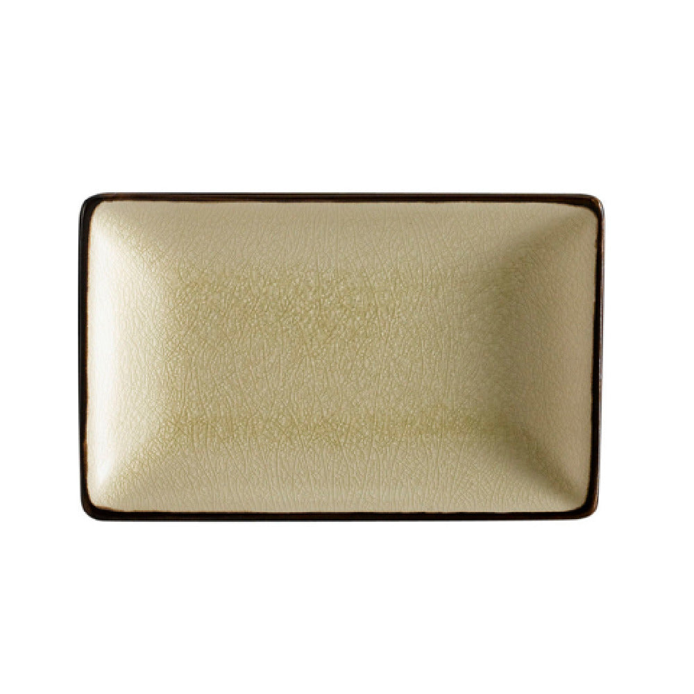 CAC China 666-34-W Japanese Style Platter 8-1/2"L X 5-1/2"W X 1-1/4"H Rectangular