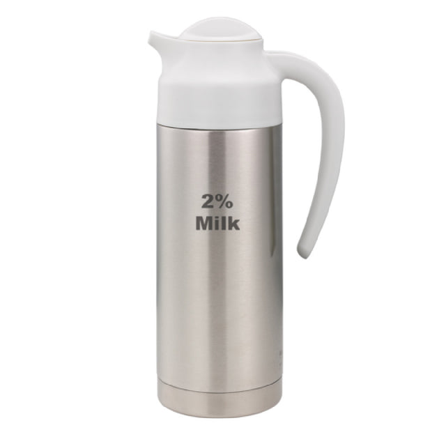 Service Ideas S2SN1002PCTETWHT SteelVac™ Vacuum Creamer 1 Liter (33.8 Oz.) 3-1/2" X 6" X 11-1/2"