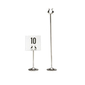BauscherHepp 60.5495.1900 Table Number Stand 7-1/2"H (190mm) 18/10 Stainless Steel