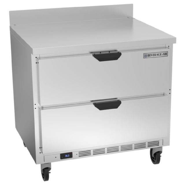 Beverage Air WTRD36AHC-2 Worktop Refrigerator One-section 35-5/8"Working Height
