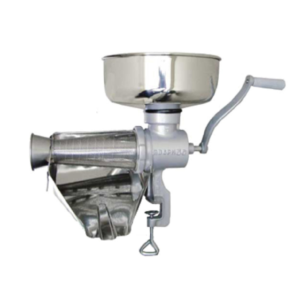 Omcan 21105 (21105) Trento Tomato Squeezer Manual Cast Iron Body With Stainless Steel Hopper