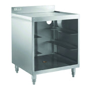 Hubert 78560 - Kratos Corrugated Top Glass Rack Storage Unit, 23" X 24", Stainless Steel
