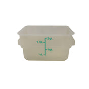 Omcan 80240 (80240) Food Storage Container 2 Quart Square