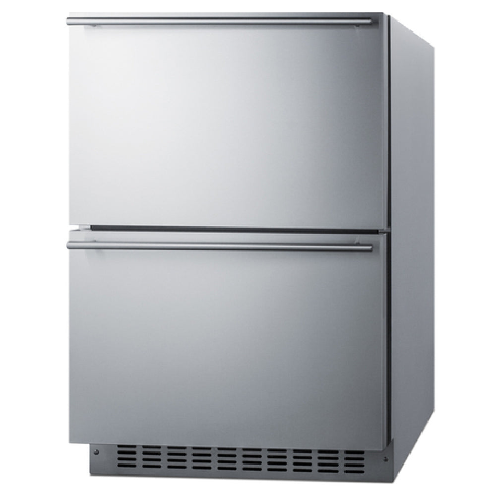 Summit SPRF34D Undercounter Refrigerator-Freezer Built-in Or Freestanding 23"W