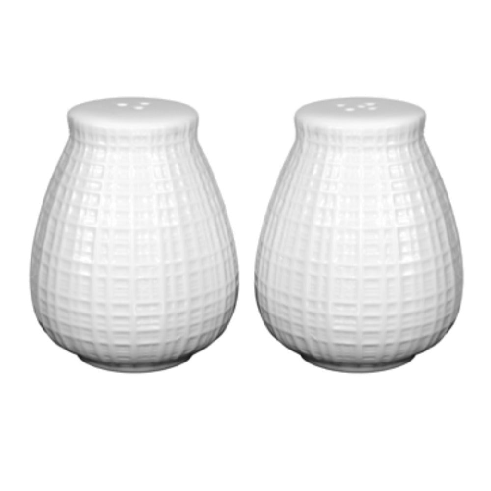International Tableware DR-101 Salt & Pepper Shaker Set 2" Dia. X 2-5/8"H Round
