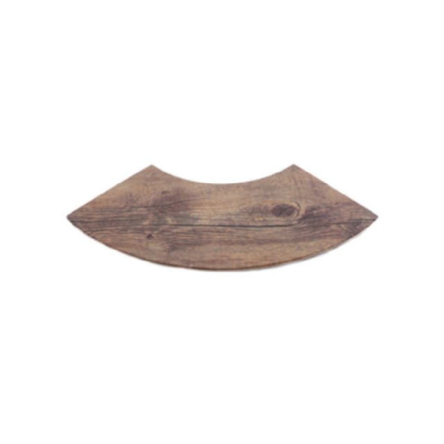 Elite Global Solutions M514QR-DW Melamine Meta Riser 14" X 5" X 5/8" H Quarter Circle