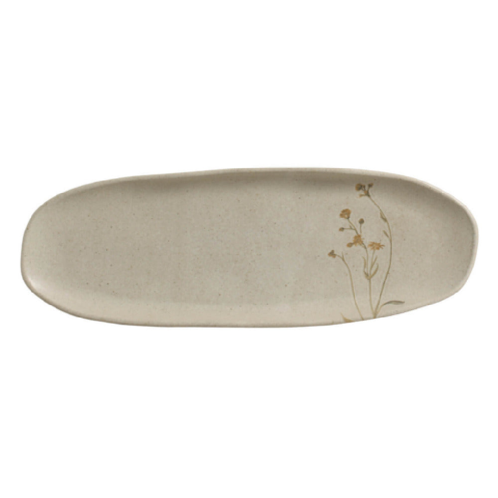 Porto Brasil 1421496001 - Shallow Organic Oval Platter Large, 5.1", Stoneware