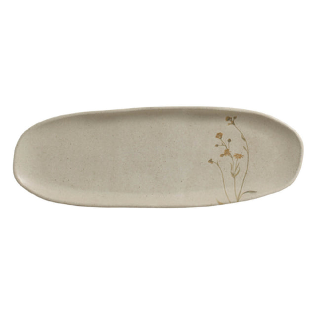 Porto Brasil 1421496001 - Shallow Organic Oval Platter Large, 5.1", Stoneware