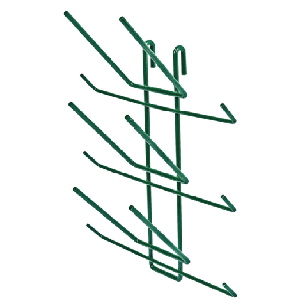 Quantum SG-BR6P Store Grid Bottle Drying Rack (6) Bottle Capacity Green Epoxy Antimicrobial Finish