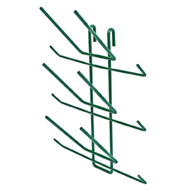 Quantum SG-BR6P Store Grid Bottle Drying Rack (6) Bottle Capacity Green Epoxy Antimicrobial Finish