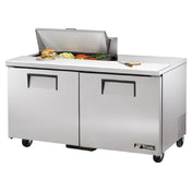 True Refrigeration TSSU-60-08-HC Sandwich/Salad Unit (8) 1/6 Size (4"D) Poly Pans