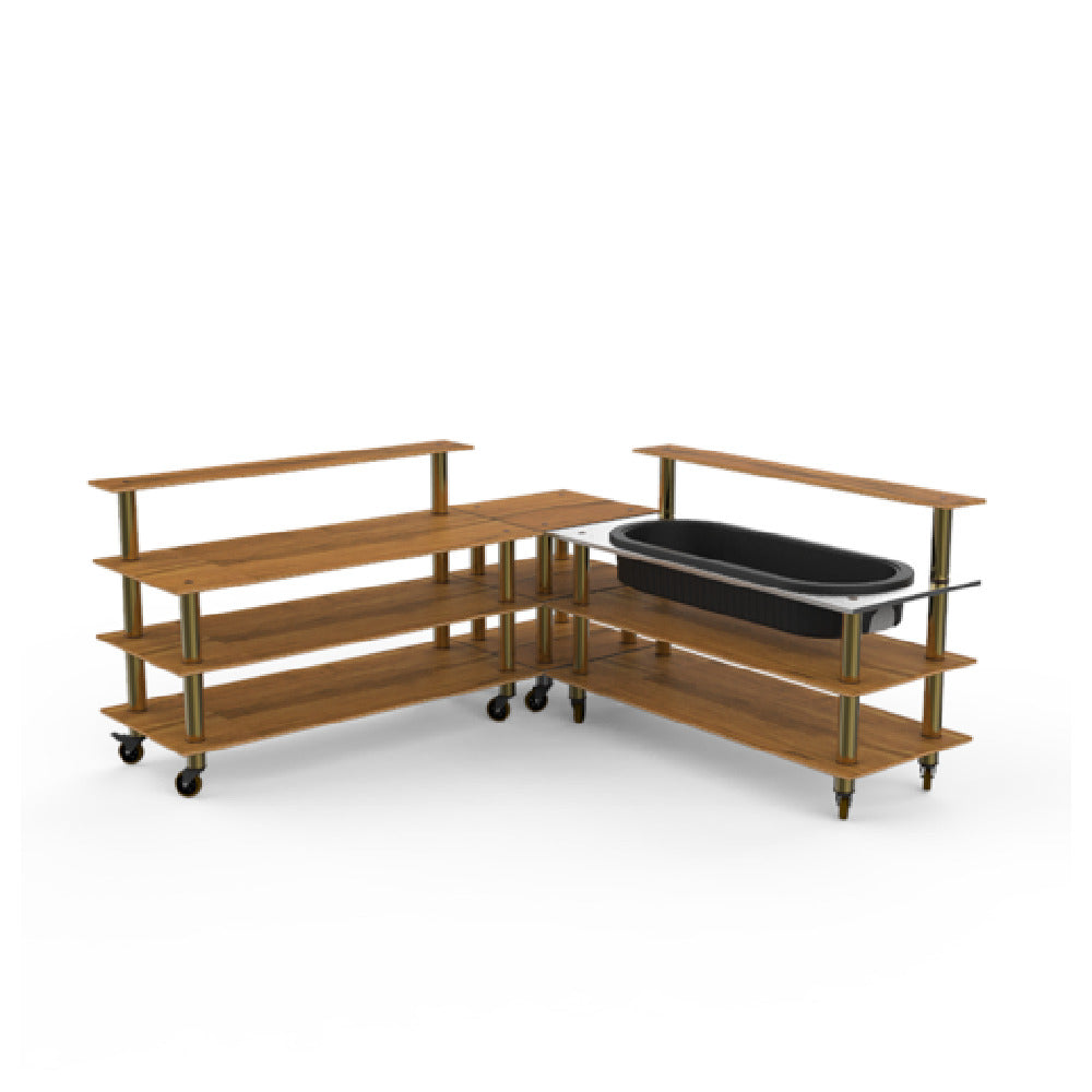 Steelite MGCMLB01BBXW - Cooling Corner Station, 100.5" X 100.5" X 47.5", Modular