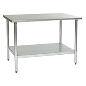 Eagle BPT-2448EB Blend Port® Deluxe Series Work Table 48"W X 24"D 16/300 Stainless Steel Top