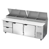 Beverage Air DPD93HC-2 Pizza Top Refrigerated Counter Three-section 93"W