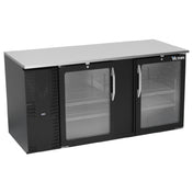 Victory VBB68HC-FG-B - Back Bar Refrigerator, Food Rated, Two-section