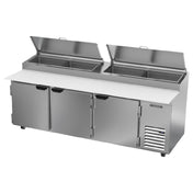 Beverage Air DP93HC Pizza Top Refrigerated Counter Three-section 93"W