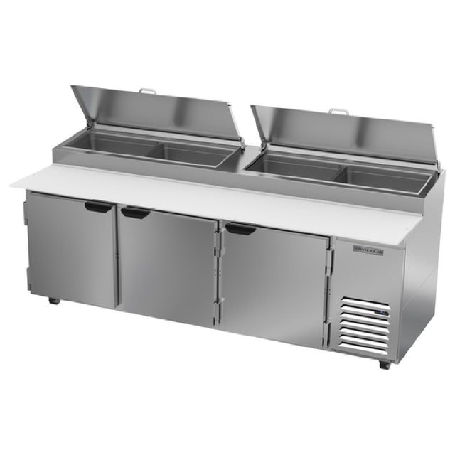 Beverage Air DP93HC Pizza Top Refrigerated Counter Three-section 93"W