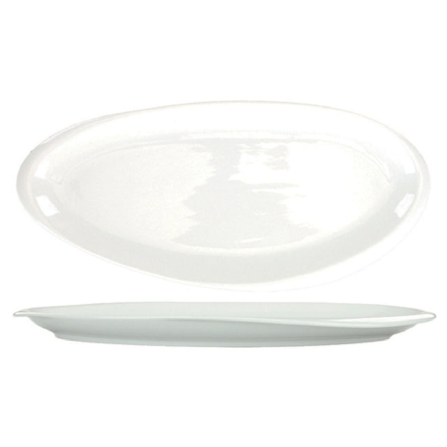 International Tableware VL-8 Platter 8"W X 3-3/4"D X 3/4"H Organic Oval