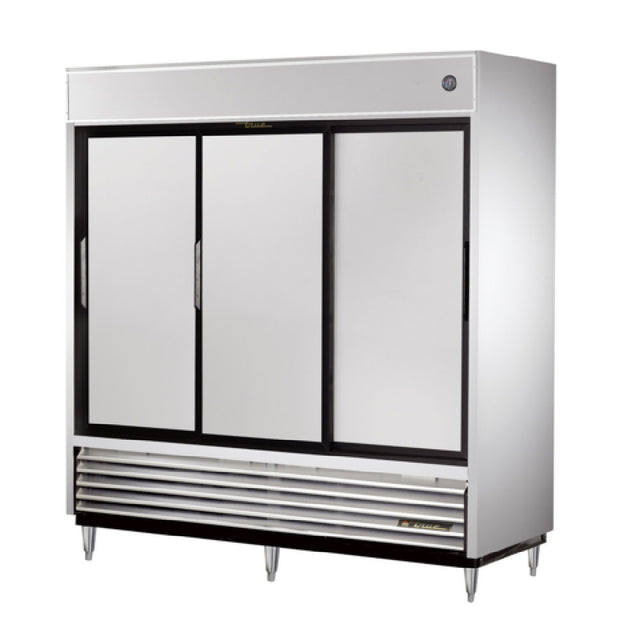 True Refrigeration TSD-69-HC Refrigerator Reach-in (3) Stainless Steel Sliding Doors