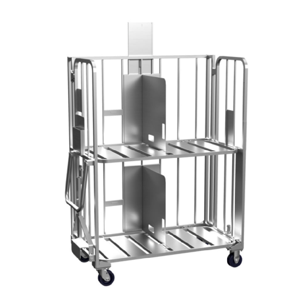 Winholt DC-2852TOW-2S-SLV - Steel Distribution Tow Cart, 28.5"W X 57.7"L X 70.6"H