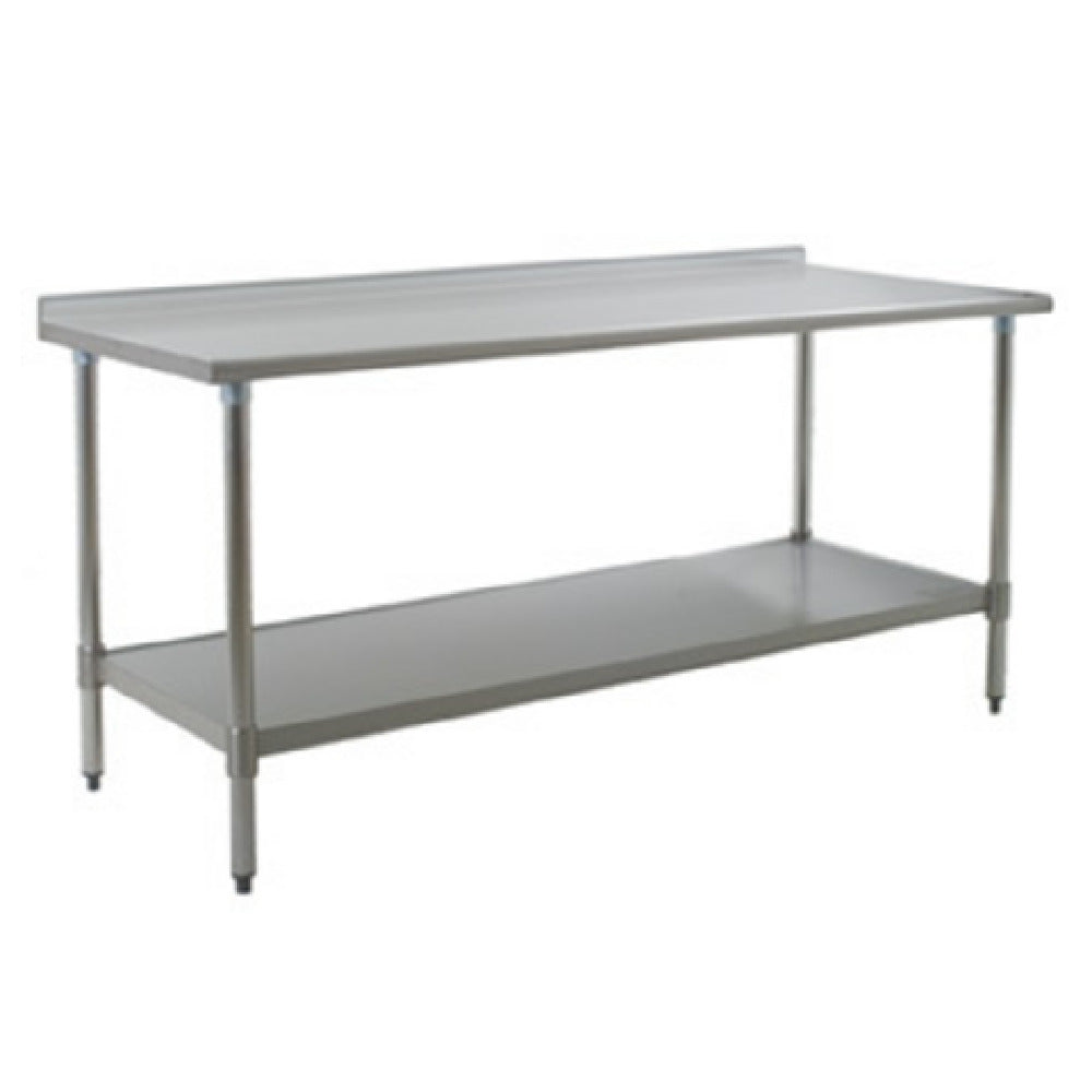 Eagle Group UT3660E - Spec-Master® Series Work Table, 60"W X 36"D, 14/300 Series Stainless Steel Top With 1-1/2"H Rear Up-turn