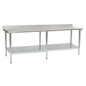 Eagle T24144B-BS Budget Series Work Table 144"W X 24"D 4-1/2"H Backsplash