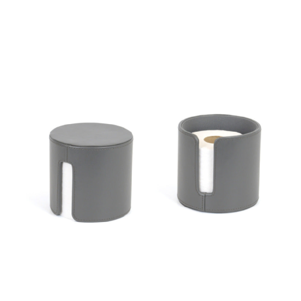 FOH RRH001GYL21 Toilet Paper Holder 5.5"W X 5.5"D X 5"H Round