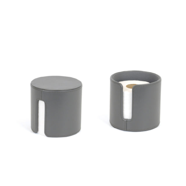 FOH RRH001GYL21 Toilet Paper Holder 5.5"W X 5.5"D X 5"H Round