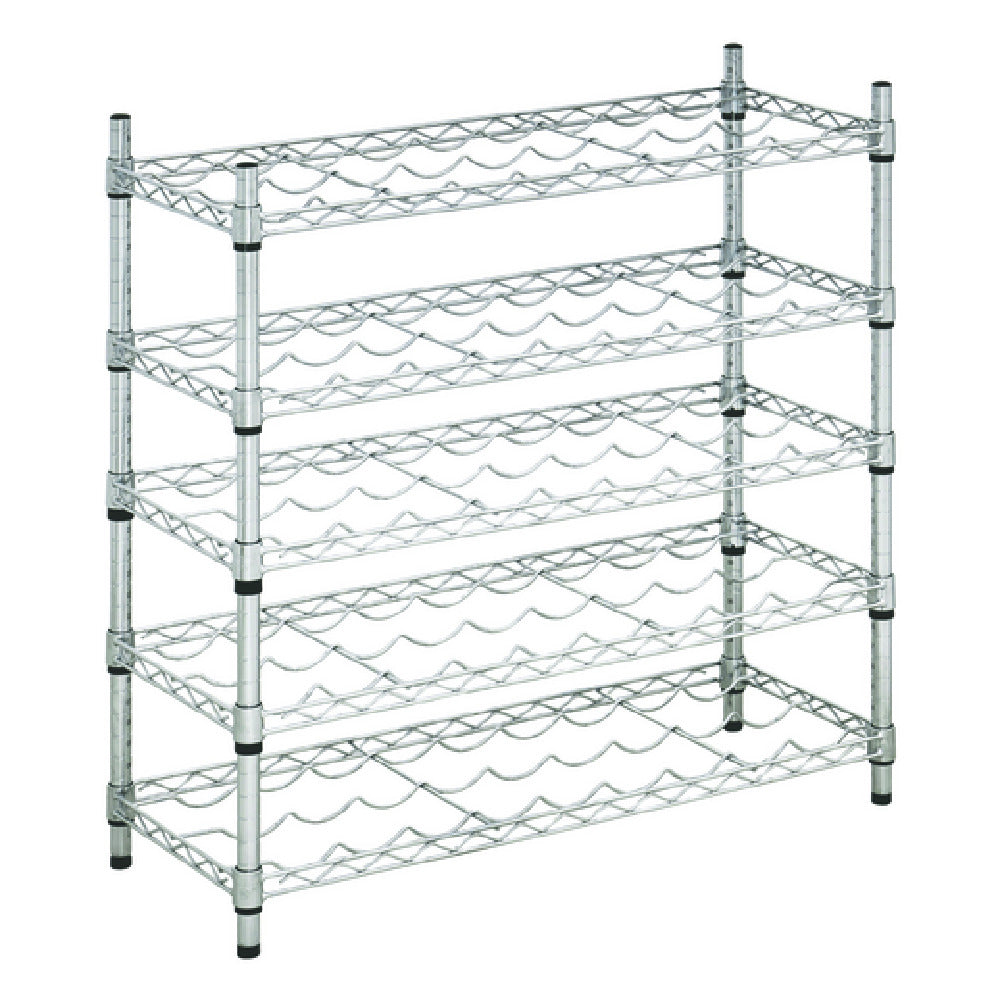 Hubert 32819 - Kratos Wire Wine Rack, 36"W X 14"D X 34"H, 34" Posts