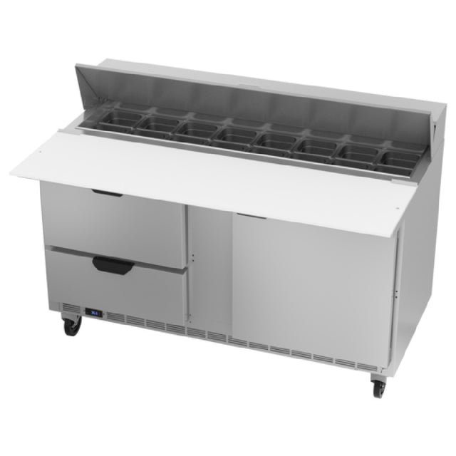Beverage Air SPED60HC-16C-2 Sandwich Top Refrigerated Counter Two-section 60"W