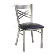 JMC Furniture X SERIES CHAIR CLEAR COAT VINYL X Series Chair Indoor Use X Back