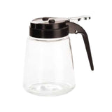 TableCraft Products 1370BK - Modern Glass Dispenser, 8 Oz., Dishwasher Safe