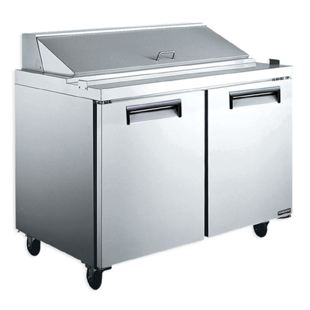 Bison KST48 Komodo Refrigerated Sandwich Prep Two-section Self-contained Refrigeration