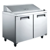 Bison KST48 Komodo Refrigerated Sandwich Prep Two-section Self-contained Refrigeration