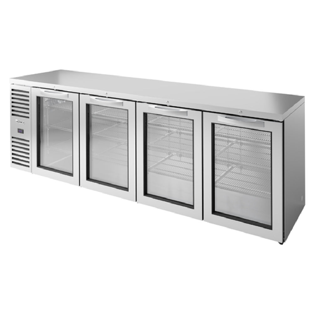 True Refrigeration TBR108-RISZ1-L-S-GGGG-1 Refrigerated Back Bar Cooler Four-section