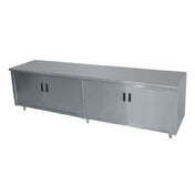 Advance Tabco EHB-SS-309 Special Value Economy Work Table 108"W X 30"D Cabinet Base With Hinged Doors