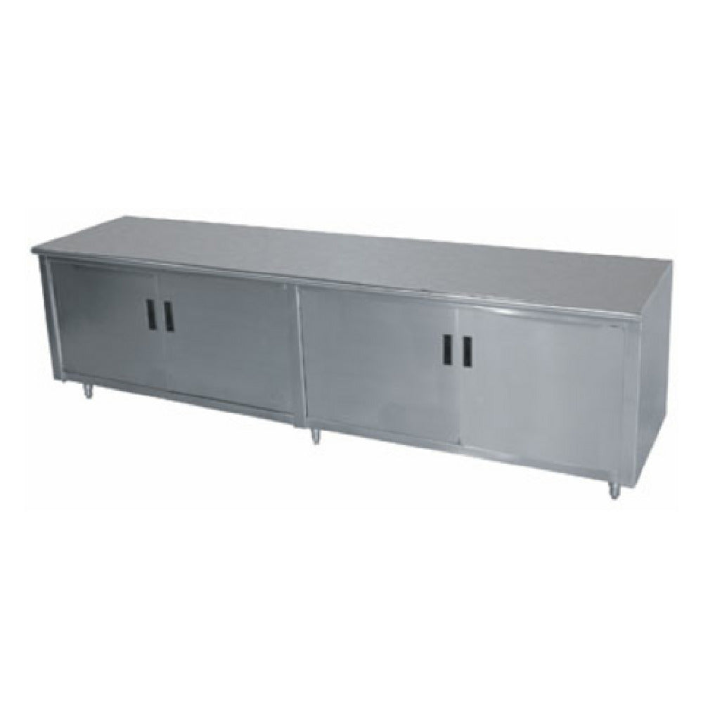 Advance Tabco EHB-SS-247 Special Value Economy Work Table 84"W X 24"D Cabinet Base With Hinged Doors