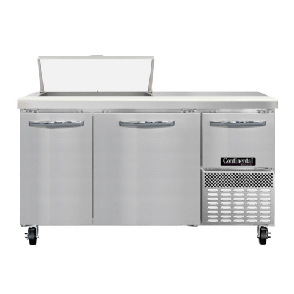 Continental Refrigerator RA60SN8 Refrigerated Base Shallow Depth Sandwich Unit