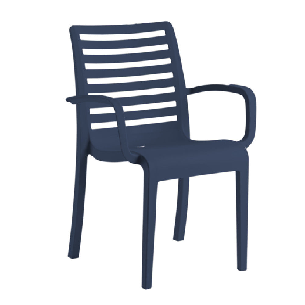 Grosfillex UT945056 - Astoria Stacking Armchair, 23.6"W X 23.4"D X 34.7"H, Technopolymer With Air Molding Technology