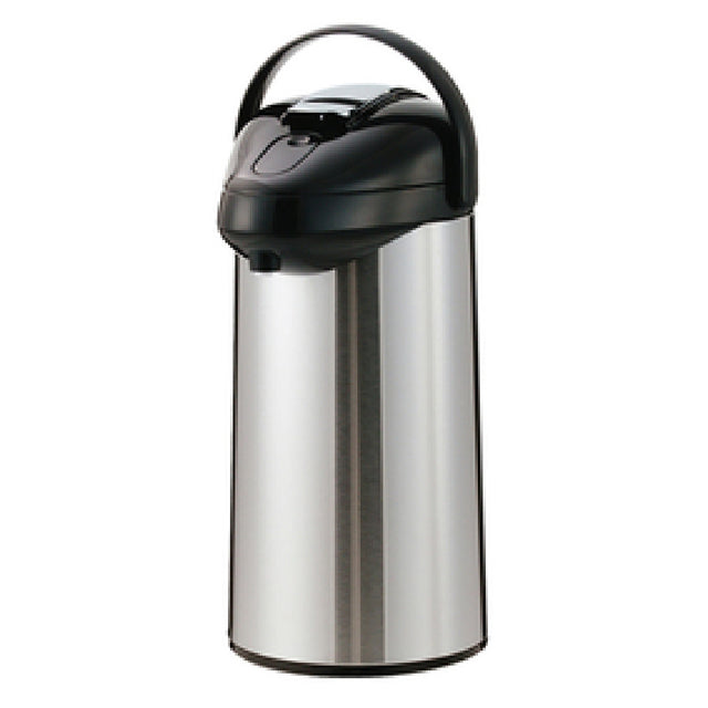 Service Ideas GLAL220 Steelvac™ Premium Airpot 2.2 Liter (74.4 Oz.) 7-1/4" X 9-1/2" X 13-1/4"