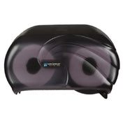 San Jamar R3690TBK Versatwin® Oceans® Bath Tissue Dispenser 8-3/4"H X 6-3/4"W X 12-3/4"D