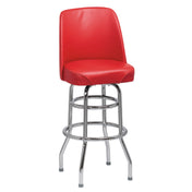 Royal ROY 7722 R - Bucket Bar Stool, High Back, Heavy Foam Padded Waterfall Seat
