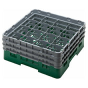 Cambro 16S638119 Camrack® Glass Rack With (3) Soft Gray Extenders Full Size