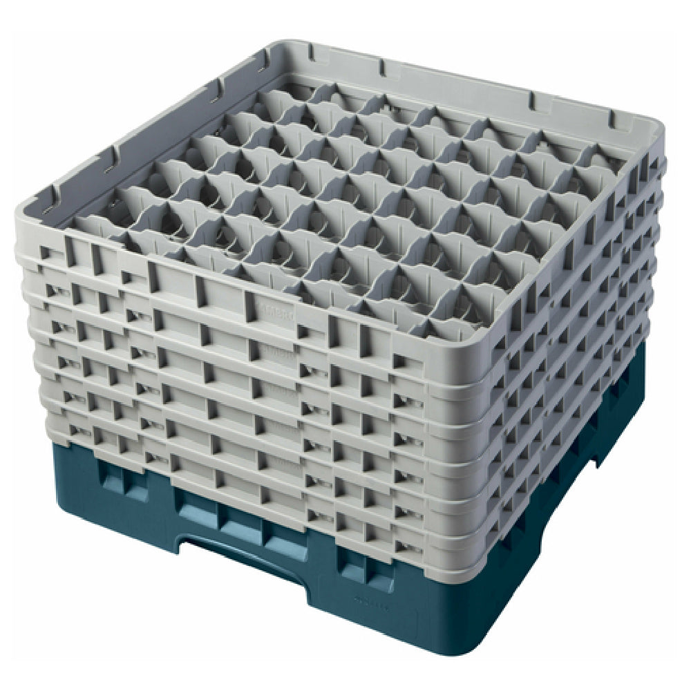 Cambro 49S1114414 Camrack® Glass Rack With (6) Soft Gray Extenders Full Size