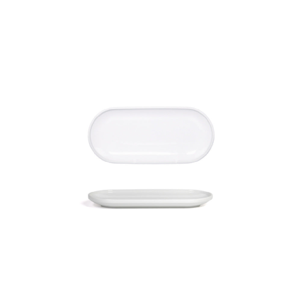 FOH DSU012WHP23 Bevel Plate 11" X 5" X 1"H Oval